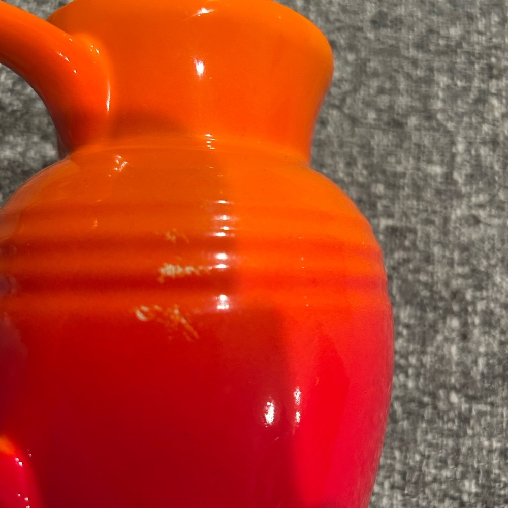 Le Creuset Cream and Blue Baking Dish with Orange Pitcher - Picture 7 of 7